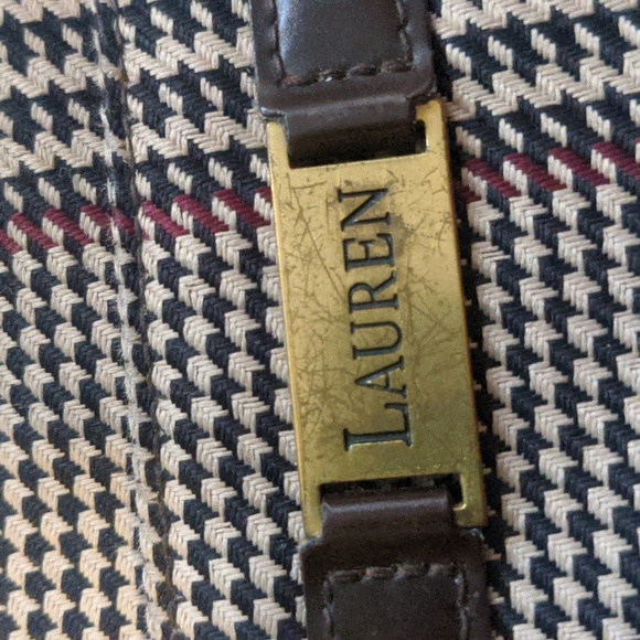 Vintage Ralph Lauren Houndstooth Purse. - Picture 3 of 15